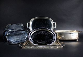 Five Silver Plated Serving Pieces