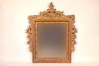 Baroque Giltwood Looking Glass