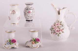 Dresden Porcelain, Lefton China, & Others, Five