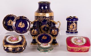 Limoges French Porcelain, Ten (10) Items