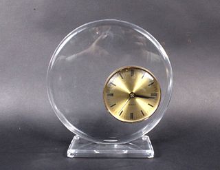 Hivo Van Teal Lucite Sculpture with Clock