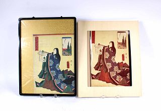 '100 Beautiful Women of Edo' Woodblock Print