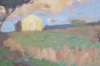 Benjamin Clinedinst, Oil on Canvas of Barn
