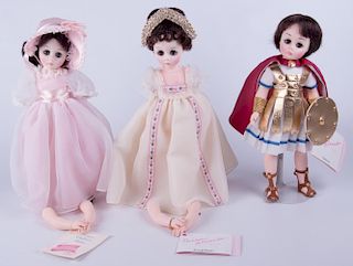 Madame Alexander Dolls, Three (3), 12" Each