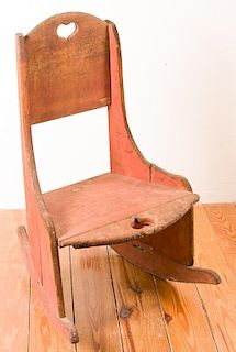 19th Century Ohio Small Rocking Chair
