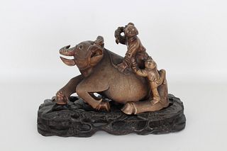 Antique Chinese Carved Water Buffalo