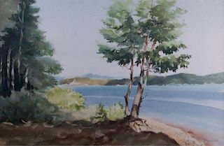 R. Doerflein Landscape Watercolor