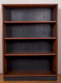 Solid Oak Four-Shelf Bookcase