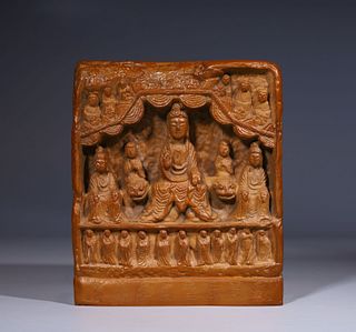 A Pottery Guanyin Seal