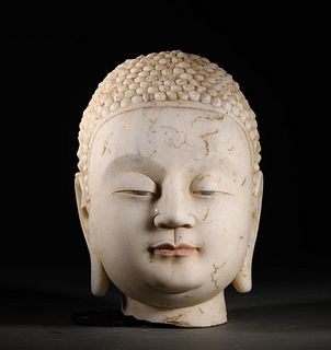 A Hanbai Jade Buddha Head