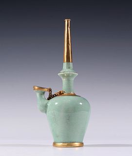 A Jun Ware with Gold Encasement Vase
