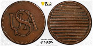 1785 US Bar Cent PCGS Genuine N97BN