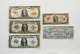 Group of American and Mexican Notes