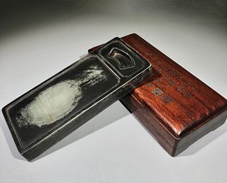 An Inkstone with HuangHuaLi Box Cover