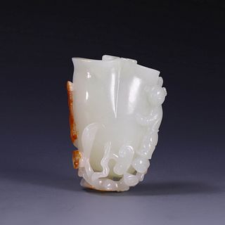 A Carved Hetian Jade Ornament