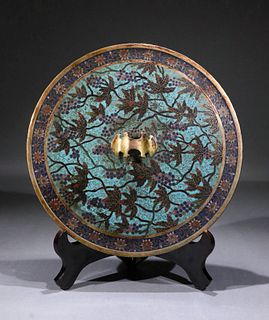 A Cloisonne Bronze Mirror