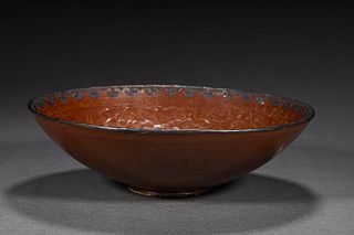 A Ding Ware Bowl with Silver Rim