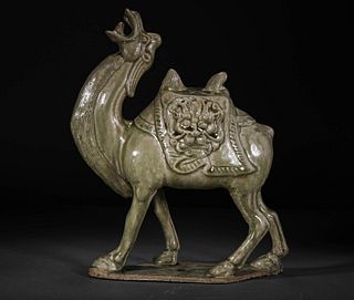A Porcelain Camel Statue