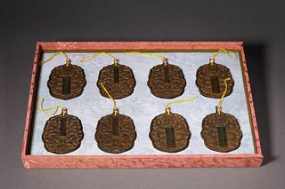 A Set of Agarwood Imperial Waist Badges