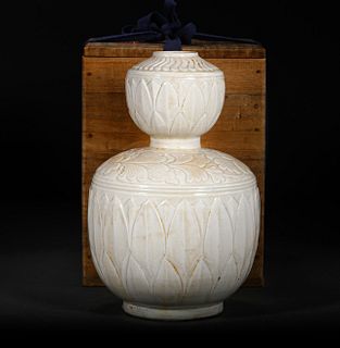 A Ding ware Double Gourd Vase