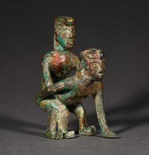 A Bronze Erotic Figurine
