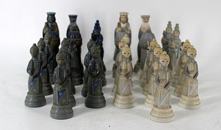 Lladro 32 Pcs Porcelain Chess Set