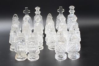 Waterford 32 Pcs Cut Glass Crystal Chess Set