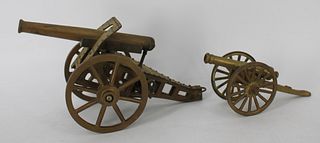 Grouping Of 3 Small Antique Cannons.