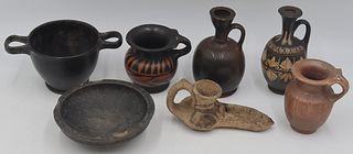 Grouping of (7) Pcs. of Greek Terracotta Pottery.