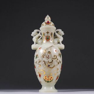 A Carved Jade Vase