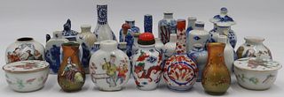 (31) Asian Miniature Vases, Jars, and Snuff