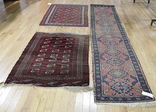 3 Antique And Finely Hand Woven Carpets.