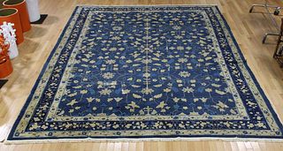 Antique And Finely Hand Woven Chinese Carpet.