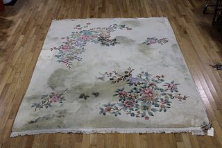 Vintage And Finely Hand Woven Chinese Style Carpet