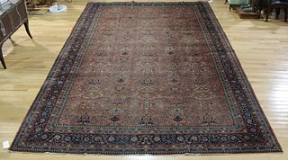 Vintage And Large Finely Hand Woven Tabriz Carpet