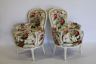 An Antique And White Painted Pair Of Louis XV