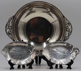 STERLING. Sterling Foliate Hollowware Grouping.