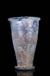 ANCIENT ROMAN GLASS BEAKER