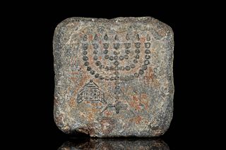 EARLY JEWISH STAMP SEAL WITH MENORAH