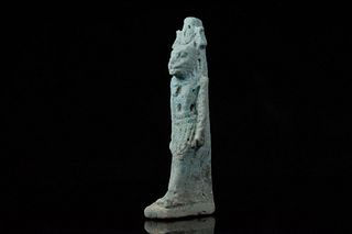 EGYPTIAN FAIENCE AMULET OF MAHEES