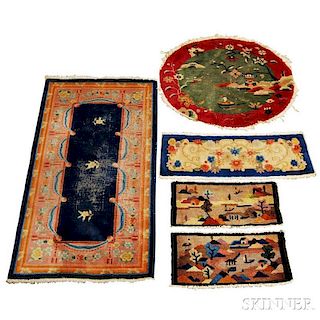 Five Chinese Rugs