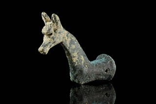 WESTERN ASIATIC BRONZE HORSE PROTOME