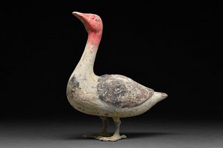 RARE CHINESE HAN DYNASTY POTTERY GOOSE - TL TESTED