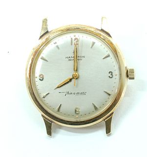 10K Hamilton Masterpiece Thin-O-Matic Watch
