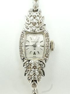 Hamilton Ladies Watch - 14K Case / Band, Diamonds
