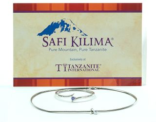 Tanzanite and Silver Bracelet, Tanzanite Necklace
