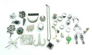 Silver Jewelry Group Lot - Sterling