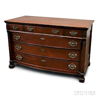 Colonial Revival Carved Mahogany Chest of Drawers