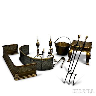 Group of Fireplace Accessories