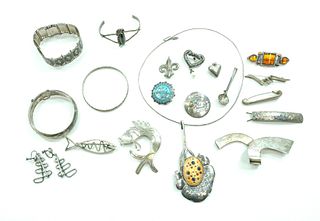 Estate Silver Jewelry Lot